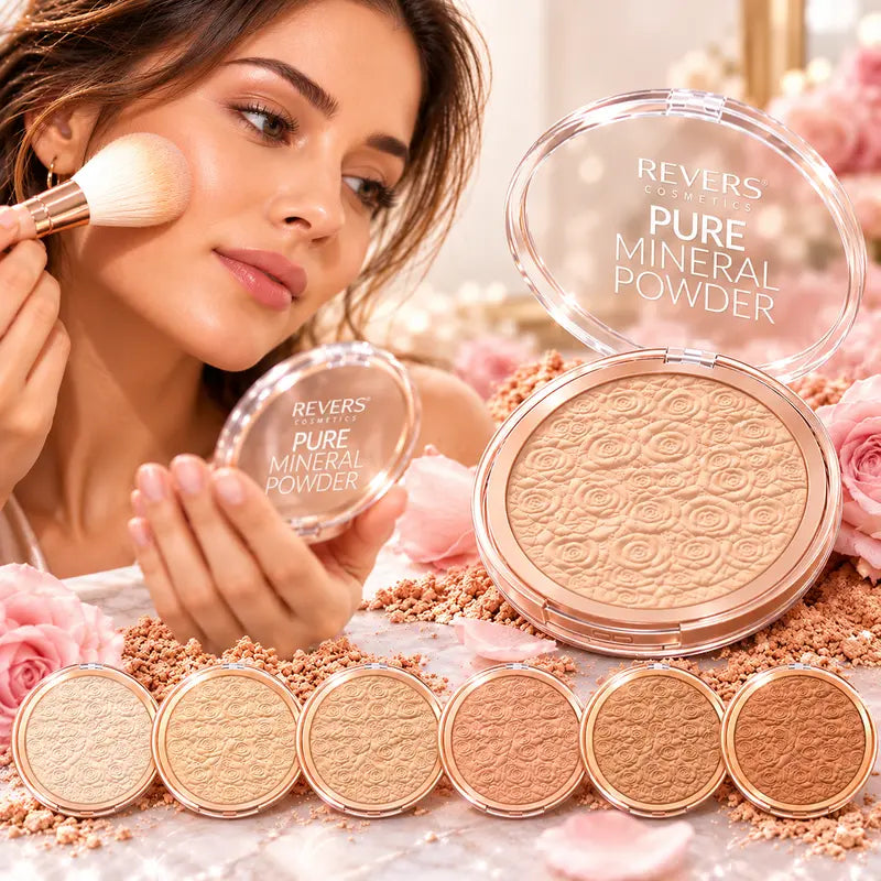 Pure Mineral Powder – Ultra-Light Mineral Face Powder for a Natural, Matte and Flawless Finish