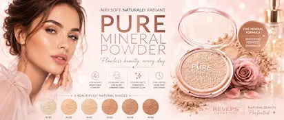Pure Mineral Powder Ultra-Light Mineral Face Powder for a Natural, Matte & Flawless Finish