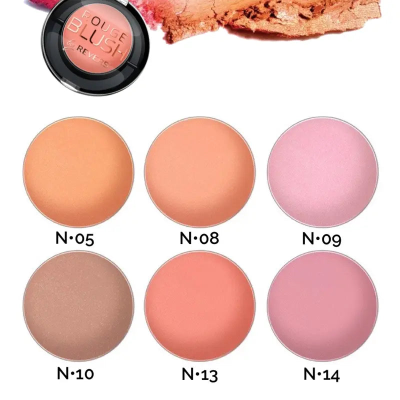 Mineral Pure Face Blush Long-Lasting Seamless Blending Cheek Makeup Blusher
