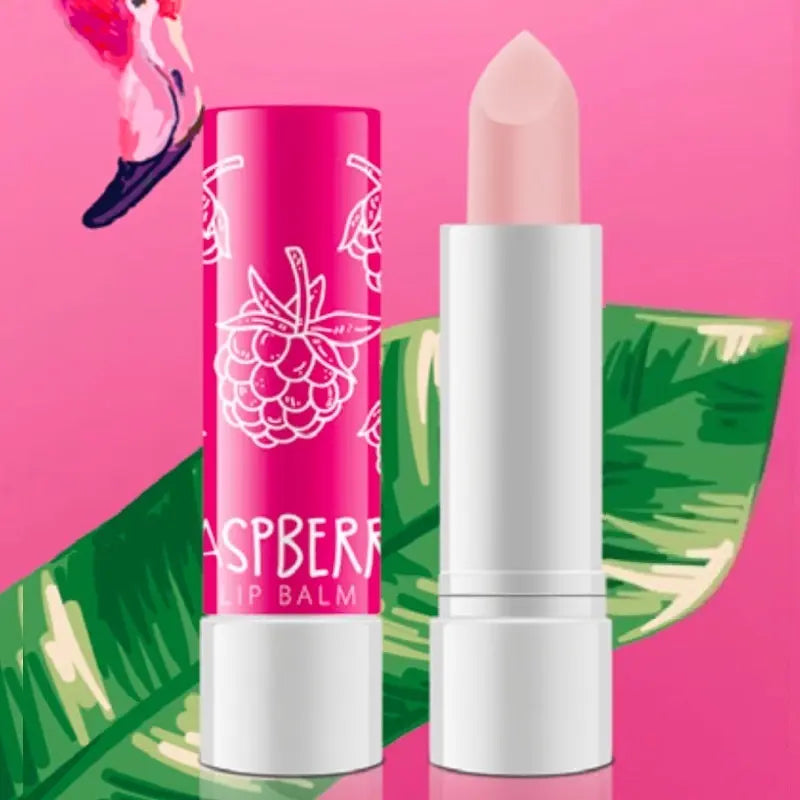 Raspberry Aroma Lip Balm – Moisturizing & Protective Lipstick with Shea Butter,  Castor & Avocado Oil