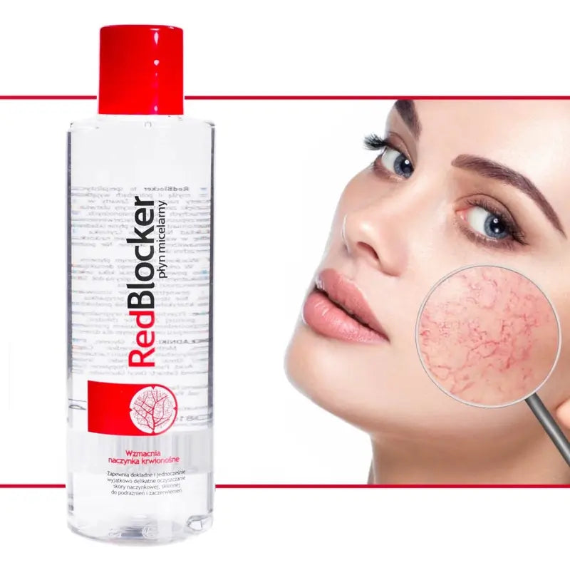 RedBlocker Micellar Lotion for Sensitive Skin - Gentle Makeup Remover & Soothing Cleanser 200ml