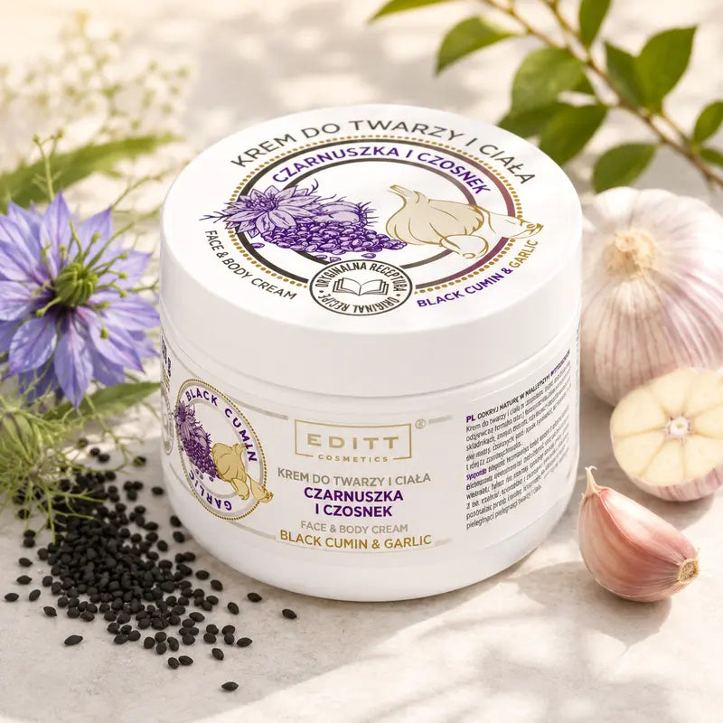 Body balm lotion with cumin and garlic Jar