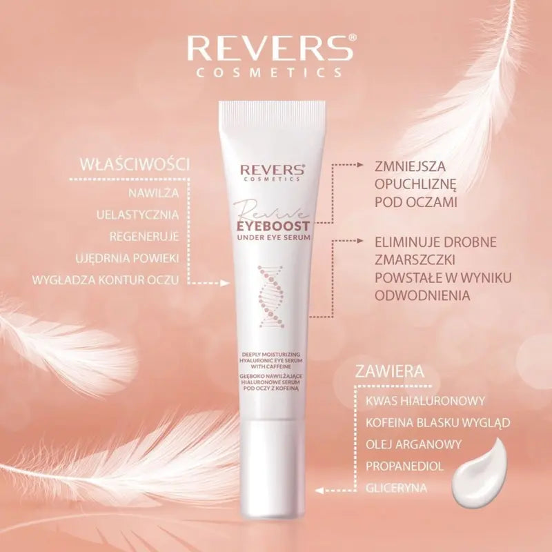 Revive Eyeboost Deeply Moisturizing Hyaluronic Eye Serum with Energizing Caffeine