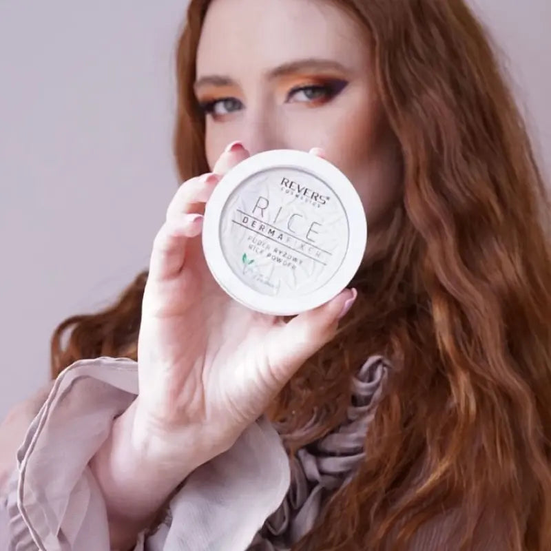 Rice Transparent Compact Powder Pressed Mattifying Skin Perfecting Pressed Finishing Makeup