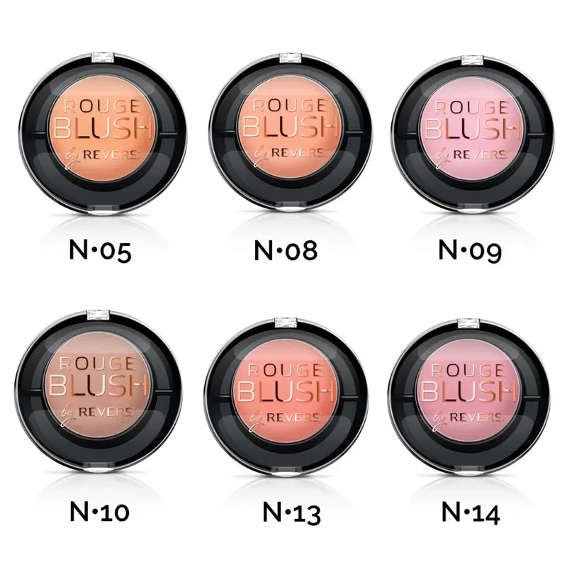 Mineral Pure Face Blush Long-Lasting Seamless Blending Cheek Makeup Blusher