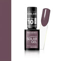 Solar gel nail polish Purple brown