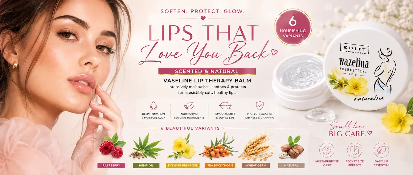 Scented & Natural Vaseline Lip Therapy Moisturising Multi-Purpose Lip Balm 6 Variants