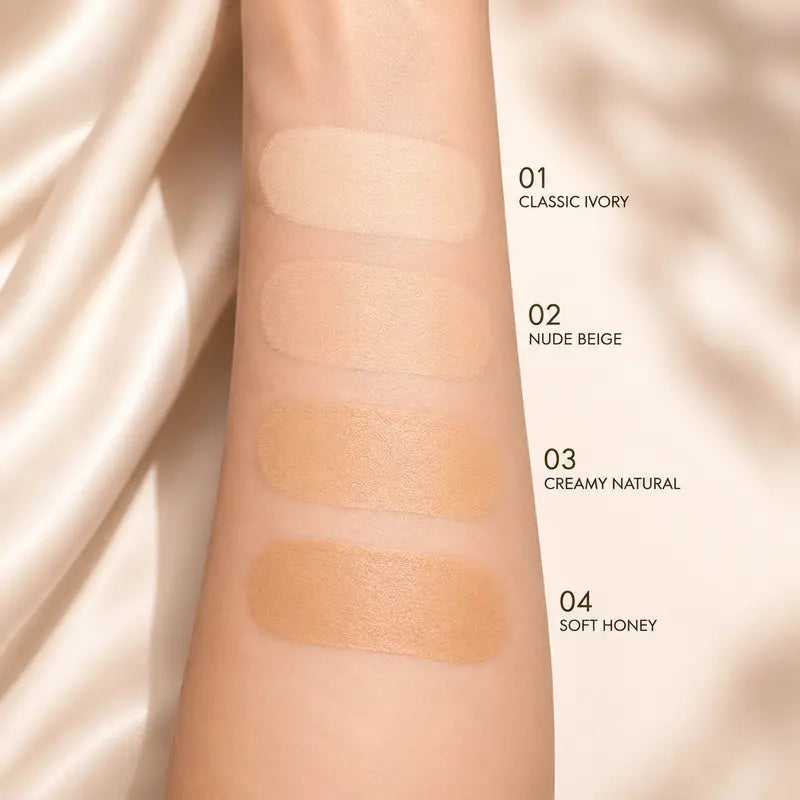 Skin Tone Adapting Matte Foundation Long Lasting Liquid Makeup Natural Finish 4 Shades 30ml