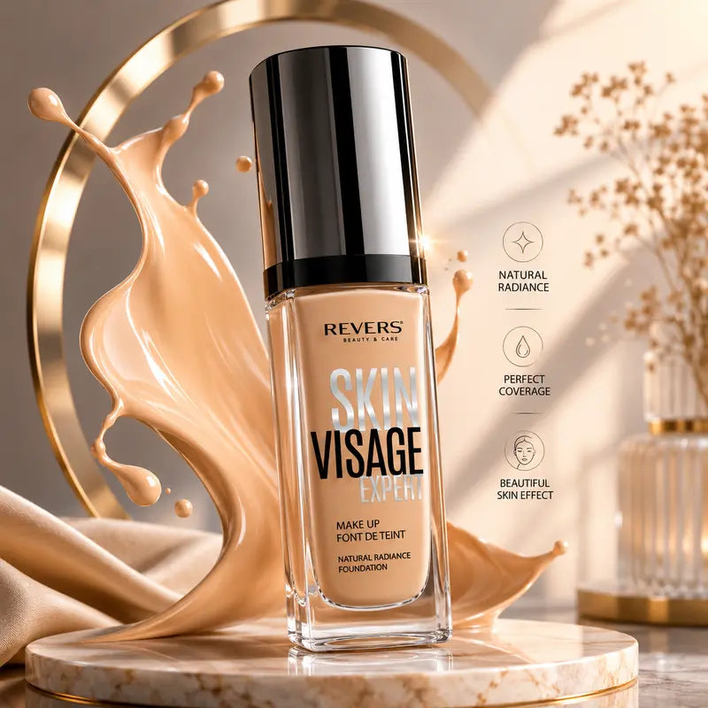 Skin Visage Foundation Natural Radiance Flawless Finish Long-Lasting Lightweight Makeup