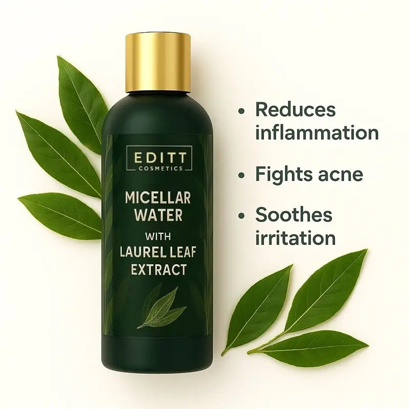 Micellar water with laurel leaf extract toner benefits
