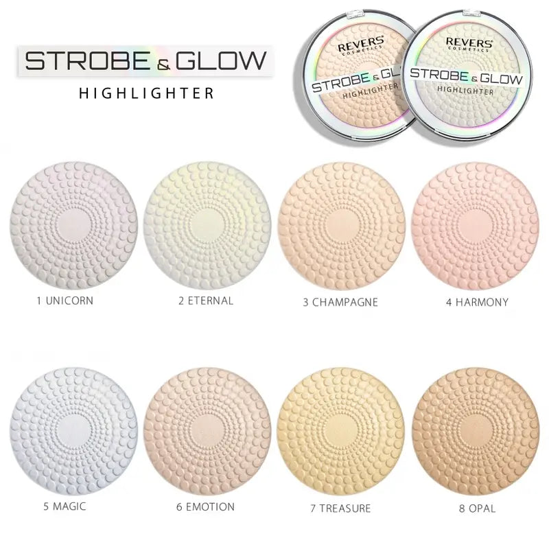 Strobe and glow highlighter powder All the shades