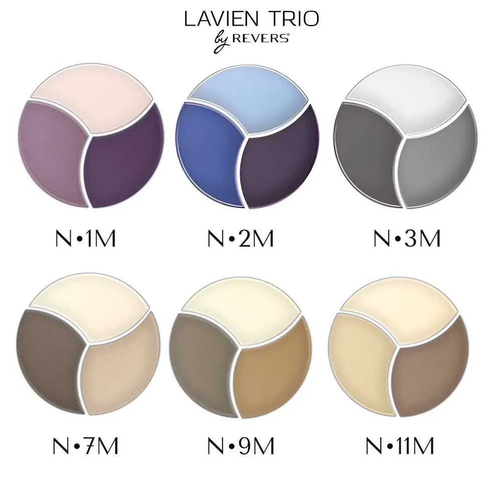 TRIO Eyeshadow Palette Longwear Velvet Eye Shadows Dual-Ended Applicator Brush