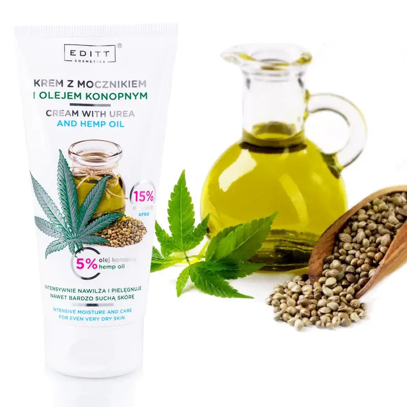 Urea & Hemp Oil Hand, Foot & Body Cream – Intensive Moisturiser for Very Dry Skin 195g