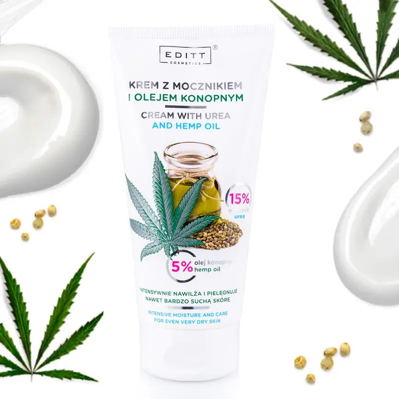 Urea & Hemp Oil Hand, Foot & Body Cream – Intensive Moisturiser for Very Dry Skin 195g