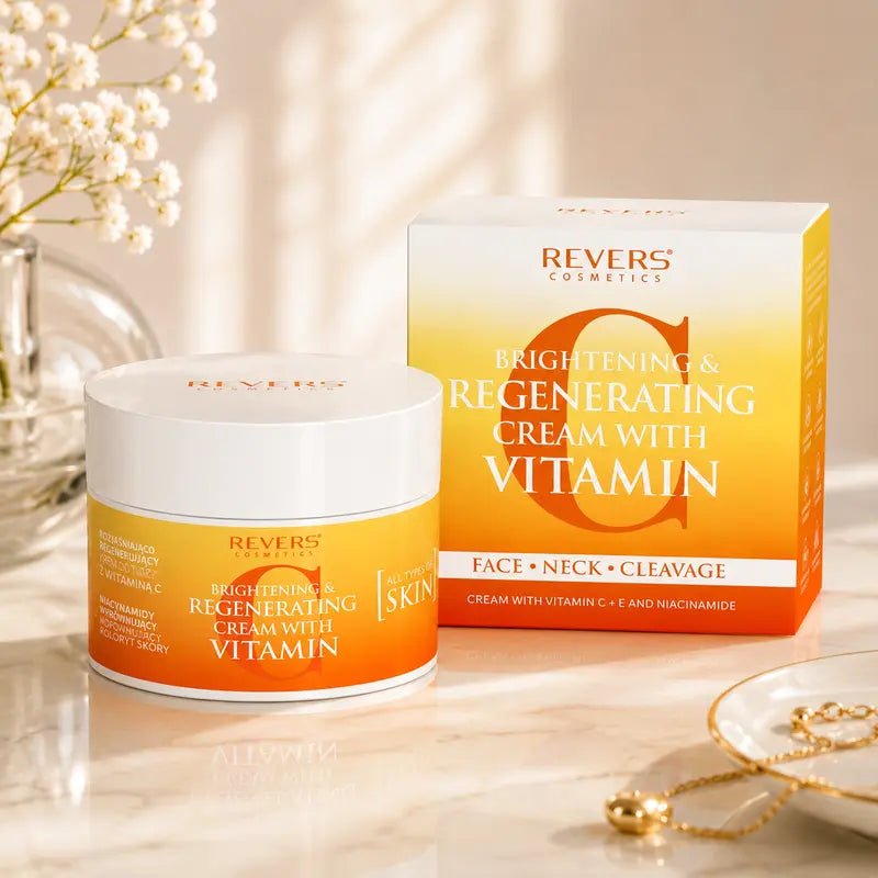 Vitamin C Face Cream with Niacinamide Brightening & Regenerating Moisturiser Dark Spot & Uneven Skin Tone All Skin Types 50ml
