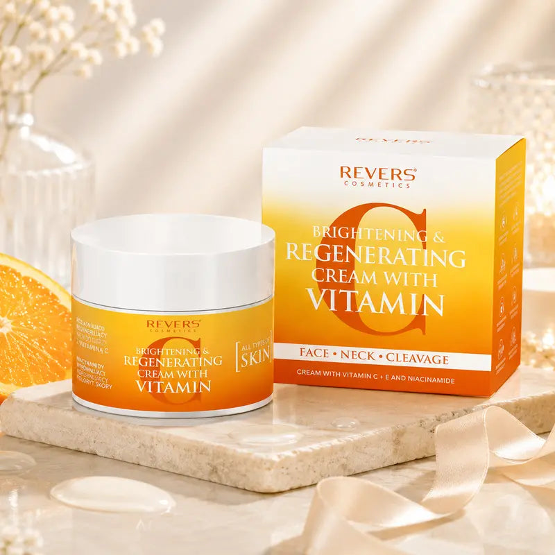 Vitamin C Face Cream with Niacinamide Brightening & Regenerating Moisturiser Dark Spot & Uneven Skin Tone All Skin Types 50ml