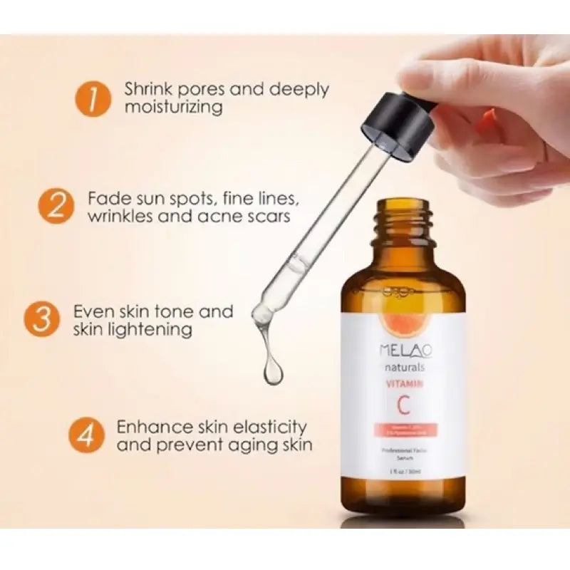 Vitamin C 20% Serum with Hyaluronic Acid & Vitamin E – Anti-Aging Brightening Face Serum 30ml
