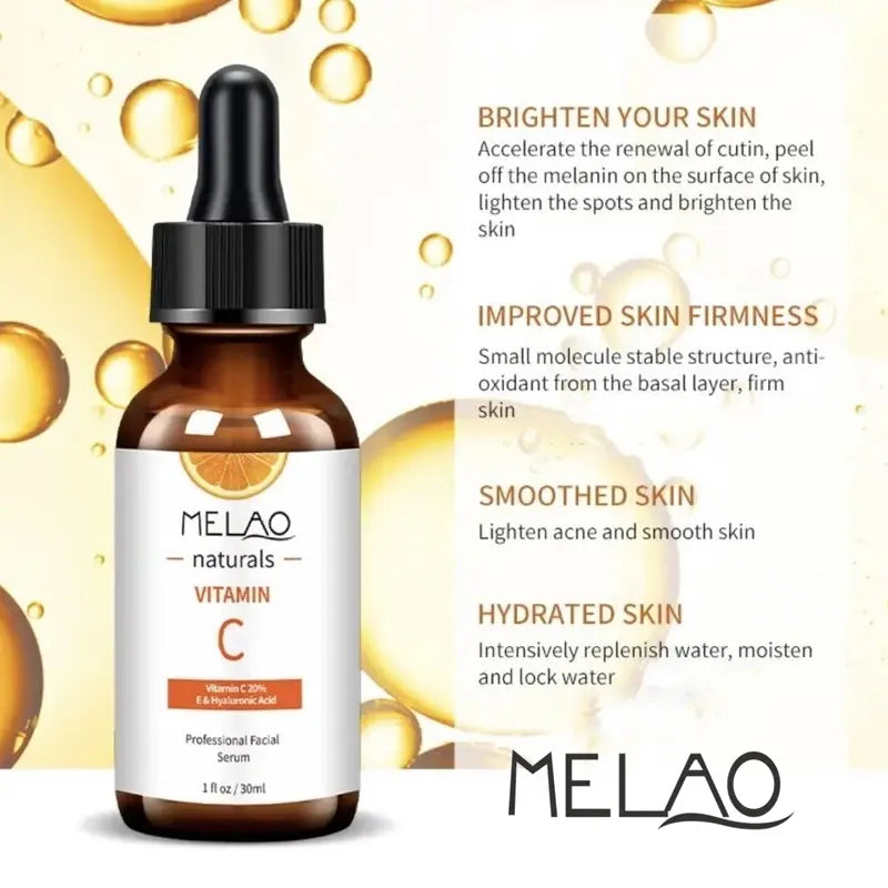 Vitamin C 20% Serum with Hyaluronic Acid & Vitamin E – Anti-Aging Brightening Face Serum 30ml