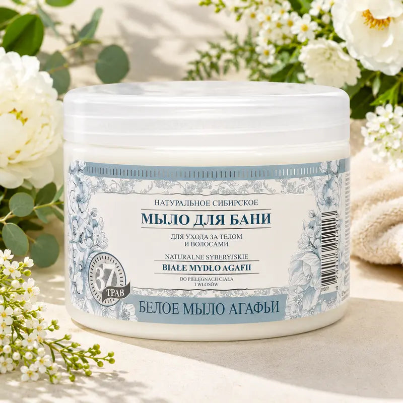 Bania agafii babushka Agafia white soap Shampoo