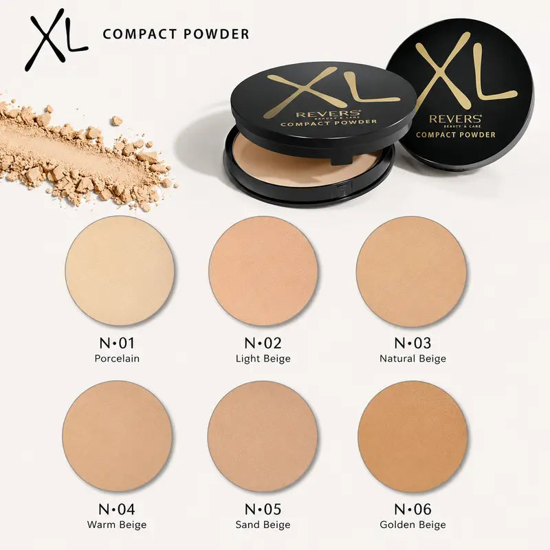 XL Silky Compact Powder – Mattifying & Skin Perfecting Pressed Finishing Powder