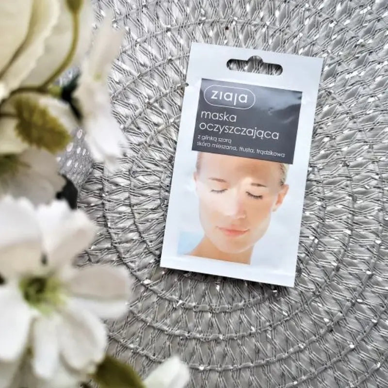 ZIAJA Cleansing Face Mask with Grey Clay for Combination, Oily & Acne-Prone Skin