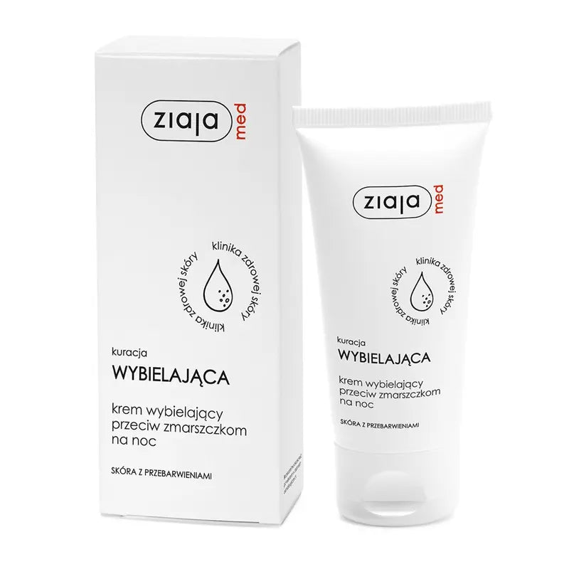 Ziaja Whitening Anti-Wrinkle Night Cream – Brightening & Dark Spot Corrector 50ml
