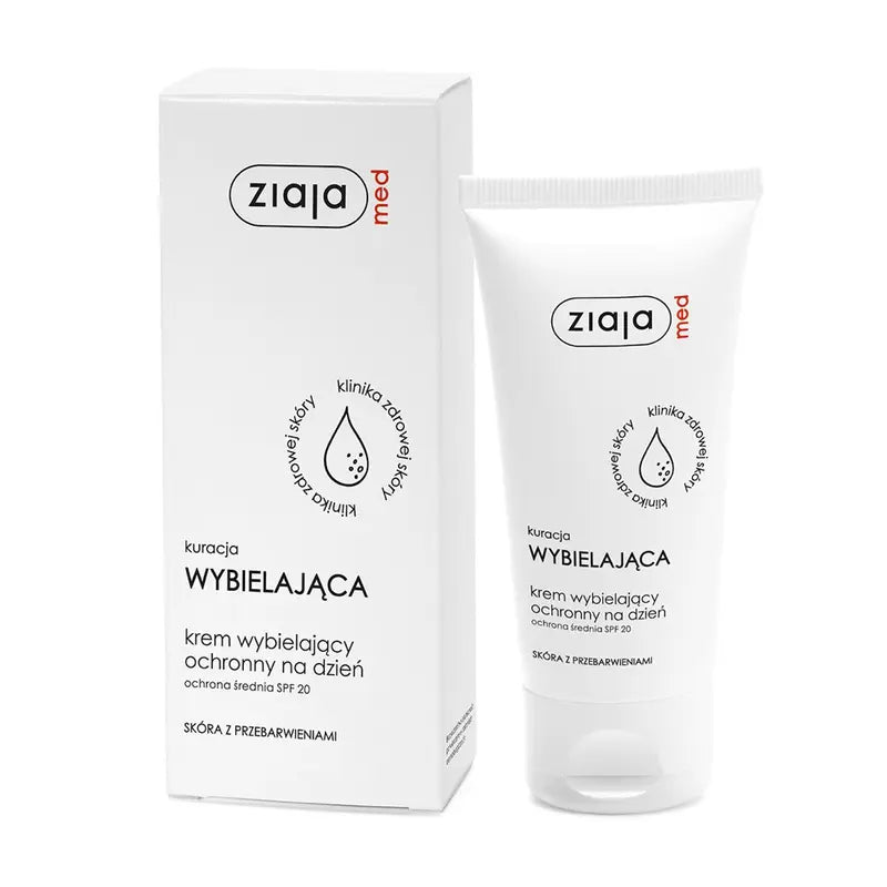 Ziaja Whitening Protective Day Cream SPF 20 - Brightening & Anti-Dark Spot Face Care 50ml