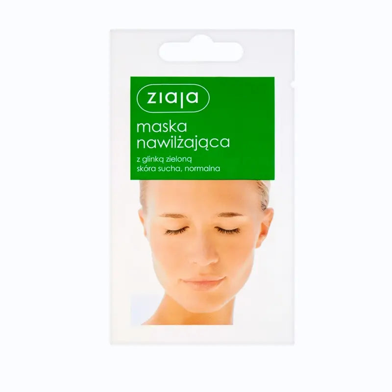 ZIAJA Moisturizing Face Mask with Green Clay Dry & Normal Skin Hydrating & Regenerating