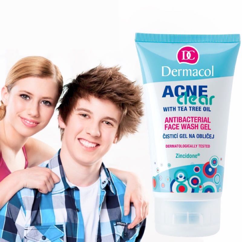 Dermacol Acne Clear Cleansing Face Wash Gel for Problematic & Oily Skin with Tee Tree Oil