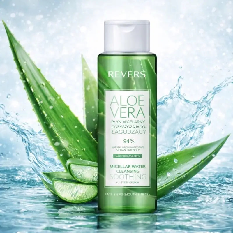 Aloe Vera Micellar Water with Hyaluronic Acid Gentle Cleansing and Soothing Formula for All Skin Types