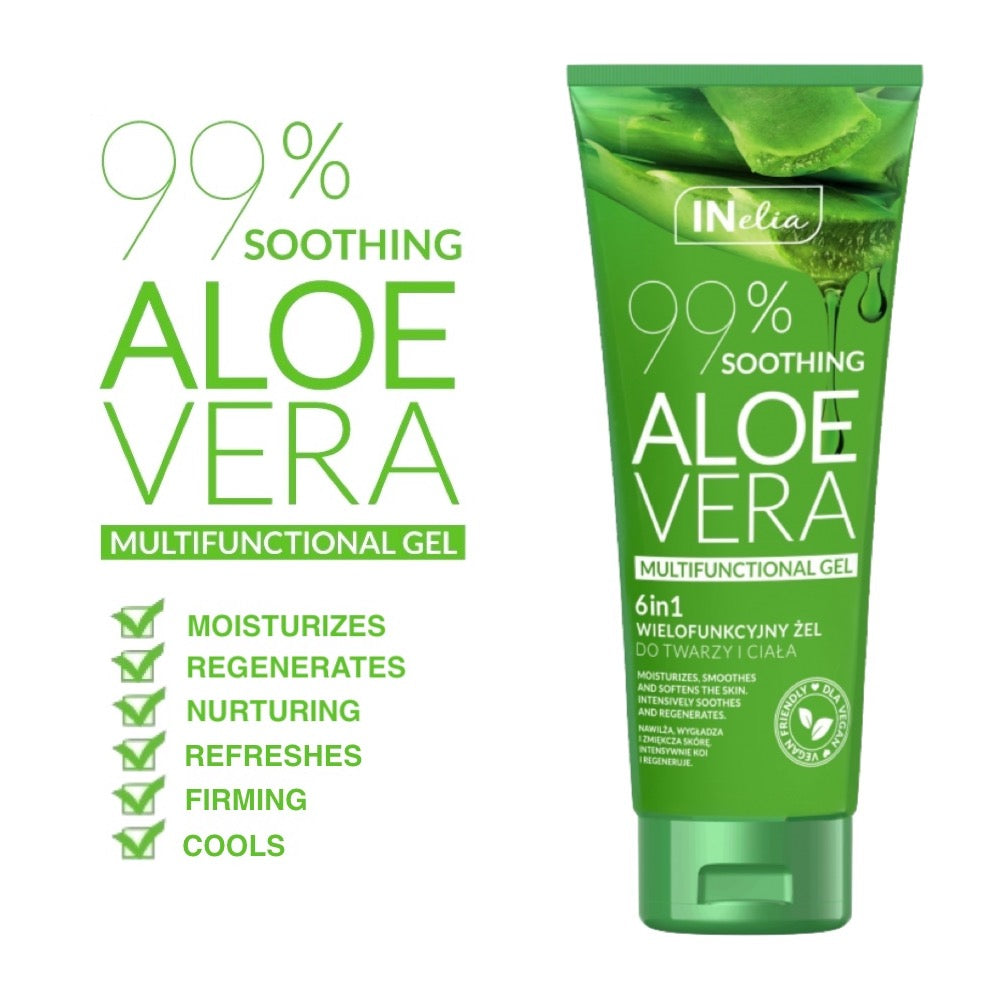 Aloe Vera Gel Multifunctional 6-in-1 Soothing & Moisturizing Face & Body 250ml