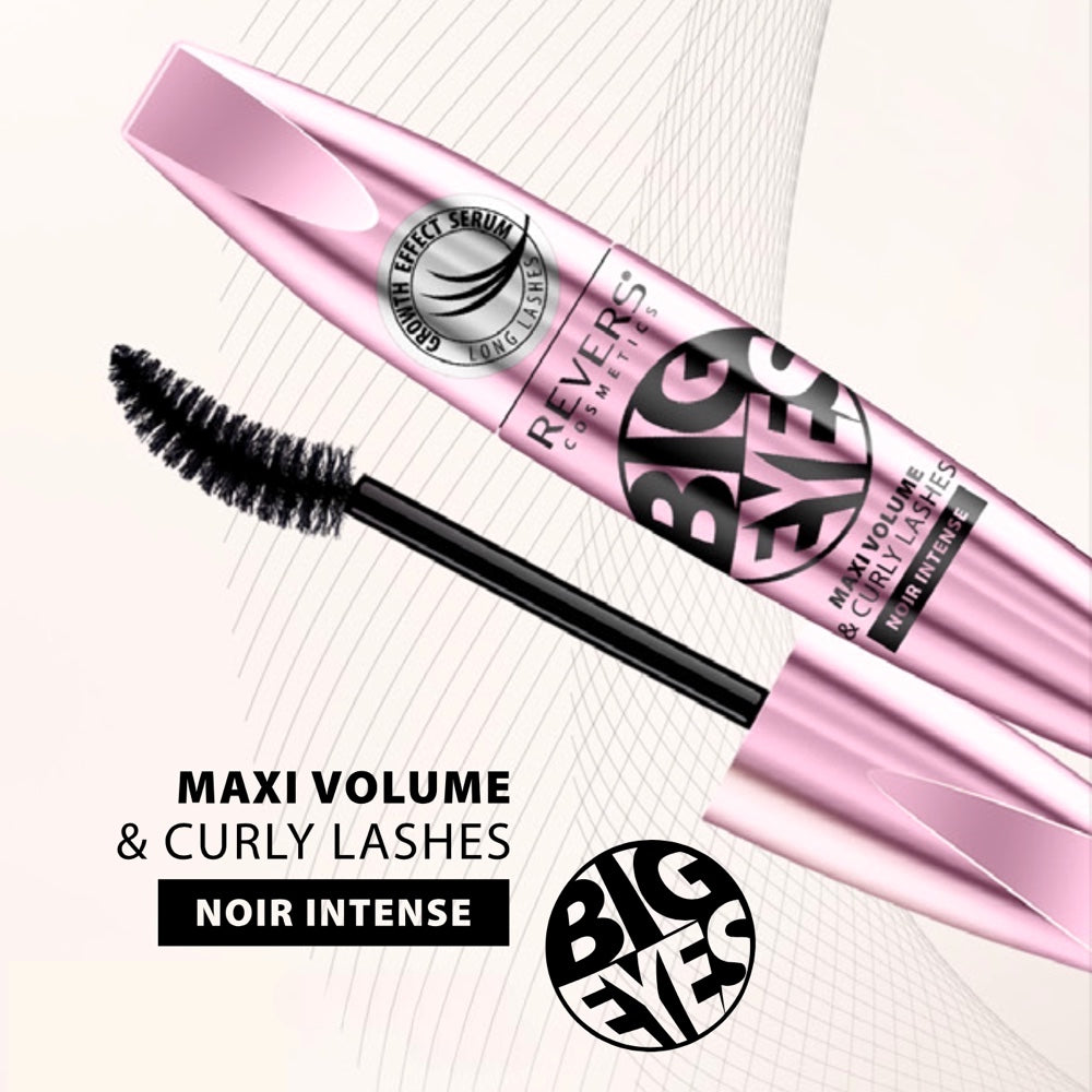 Big Eyes Maxi Volume & Curly Lashes Mascara Volumizing & Lengthening Noir Intense Black