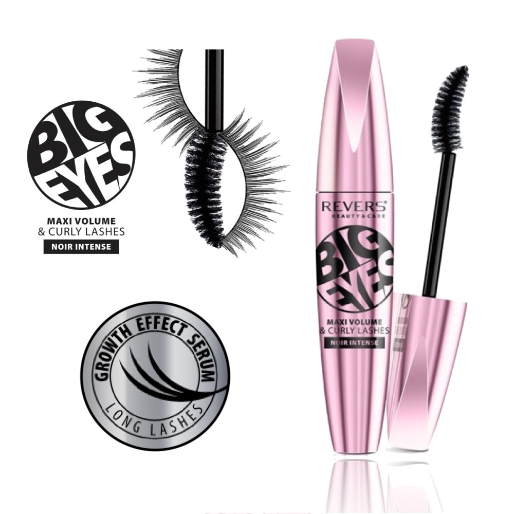 Big Eyes Maxi Volume & Curly Lashes Mascara Volumizing & Lengthening Noir Intense Black