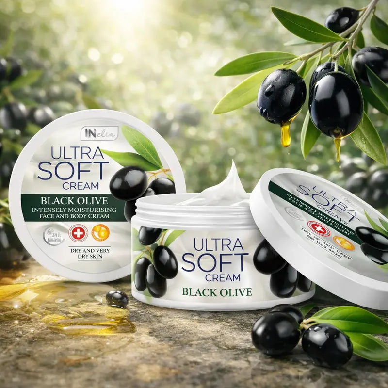 Black olive face and body cream intensely moisturizing for dry and very dry skin