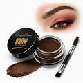 Dermacol brown brow pomade eyebrow tint with brush.