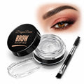 Eyebrow Pomade Kit Waterproof Brow Wax & Tint with Duo Brush for Natural Look Dark Brown, Light Brown, Coffee Black, Taupe, White and Transparent Clear