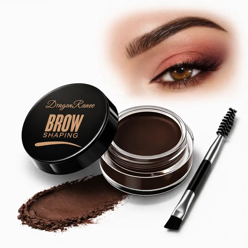 Dermacol dark brown brow pomade eyebrow tint with brush