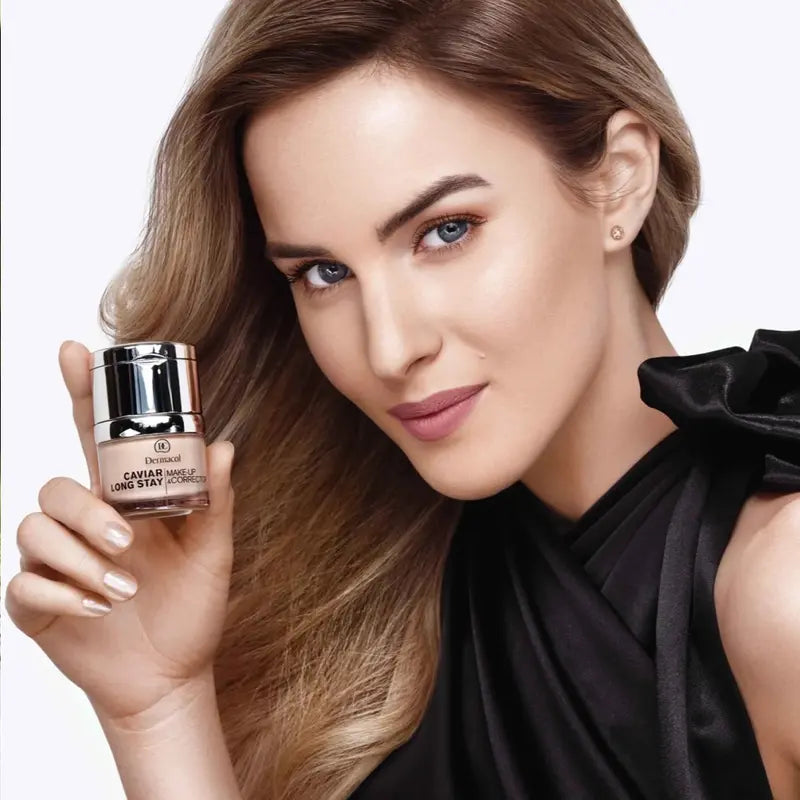 Dermacol Caviar Long-Stay Firming Foundation & Concealer 2-in-1 High Coverage Makeup