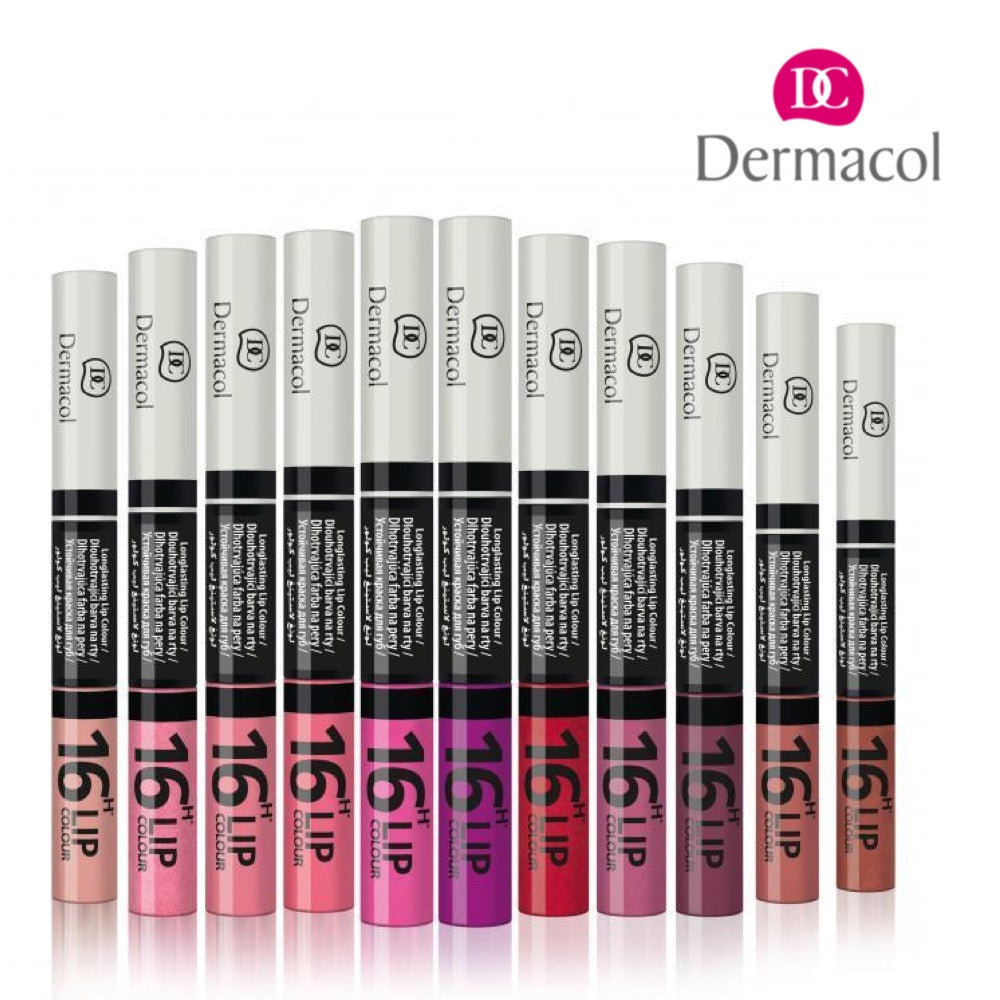 Dermacol 16H Lip Colour Long-Lasting Lipstick & Lip Gloss 2in1