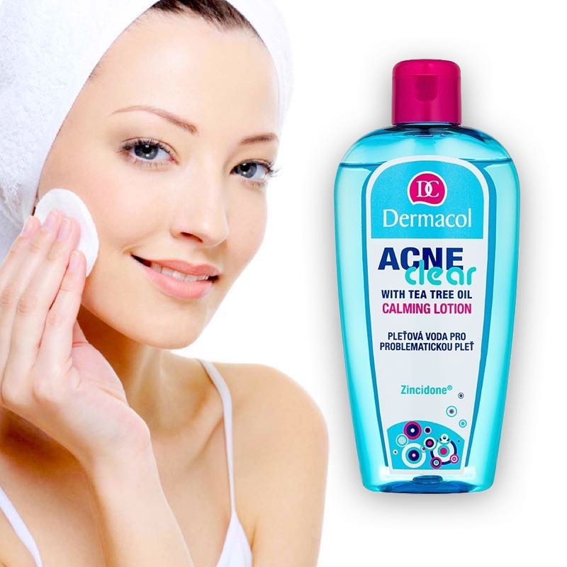Dermacol Acne Clear Face Toner Calming Lotion with Zincidone & Tea Tree Oil