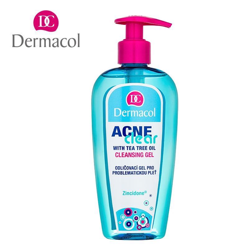 Dermacol Acne Clear Makeup Removal & Cleansing Gel for Problematic & Oily Skin with Tee Tree Oil