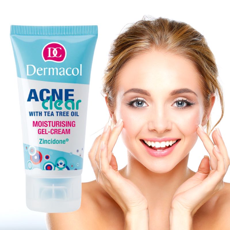 Dermacol Acne Clear Moisturizing Gel Cream with Zincidone & Tea Tree Oil