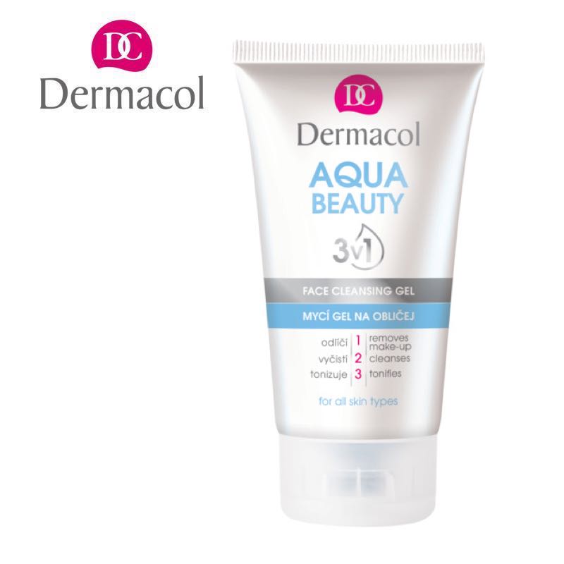 Dermacol Aqua Beauty 3-in-1 Face Wash Gel Makeup Remover with Panthenol 150ml