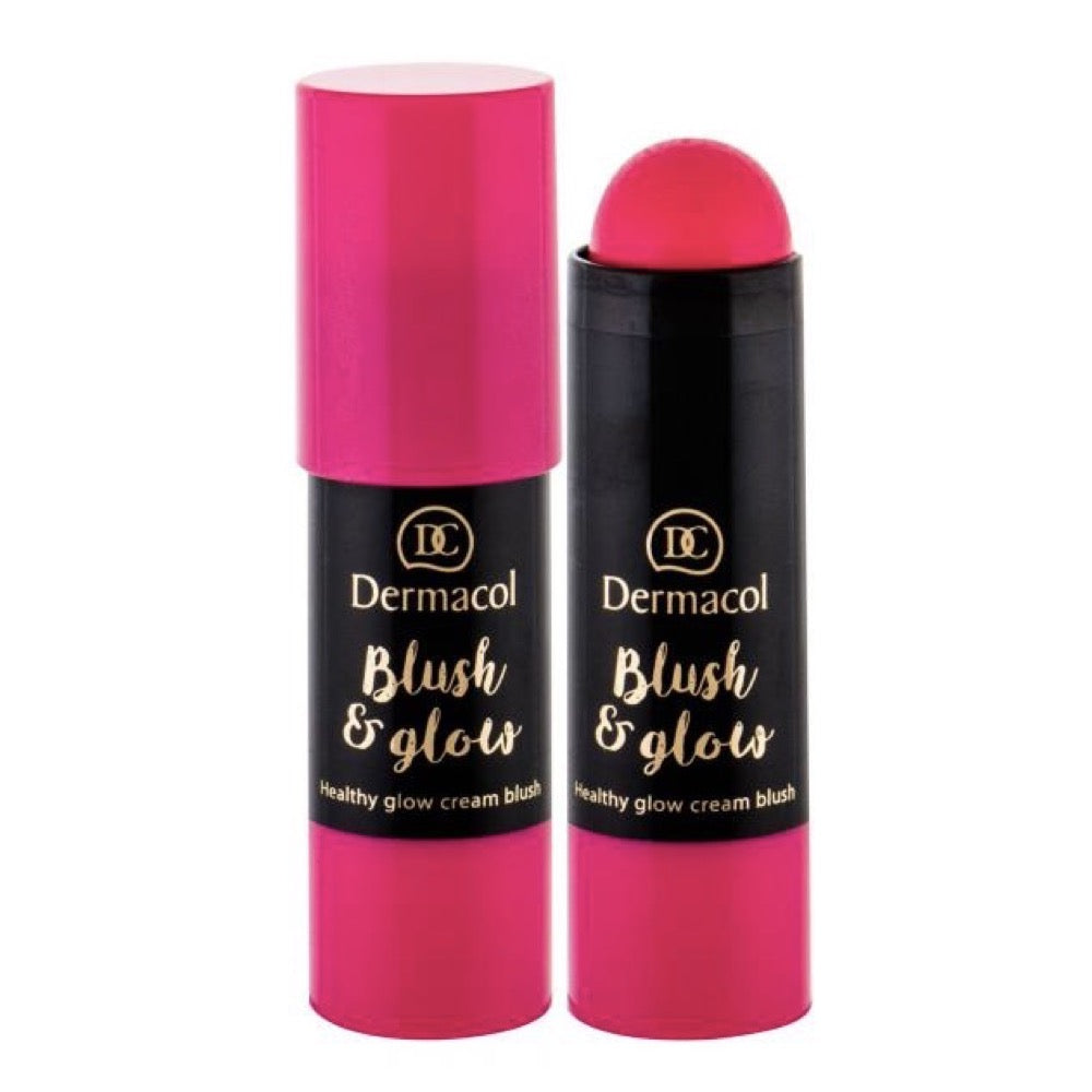 Dermacol Blush & Glow Makeup Stick Velvet Touch Lightweight Creamy Cheeks Blusher