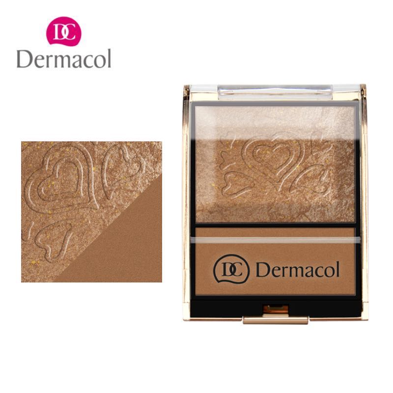 Dermacol Duo Bronzing Palette Radiance Shimmer Face Bronzer Highlighting Kit