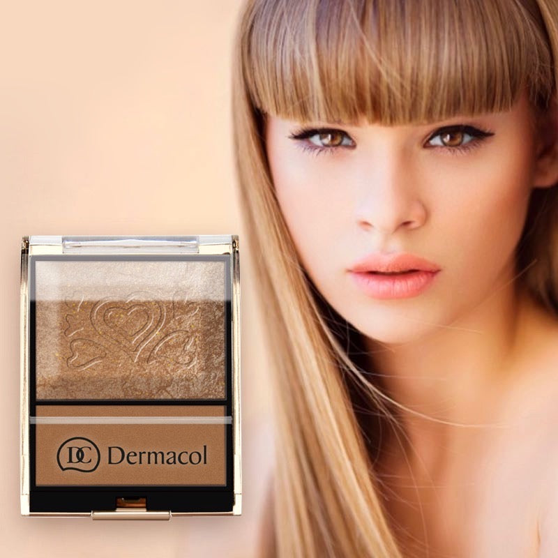 Dermacol Duo Bronzing Palette Radiance Shimmer Face Bronzer Highlighting Kit
