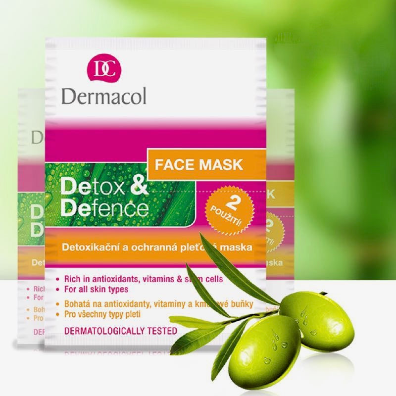 Dermacol Detox & Defence Face Mask with Antioxidants, Vitamins & Stem Cells