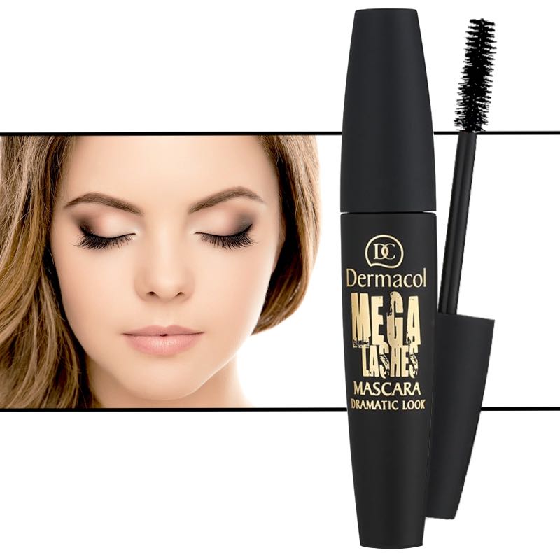 Dermacol Mega Lashes Volume & Care Mascara Intense Black Extreme Volume