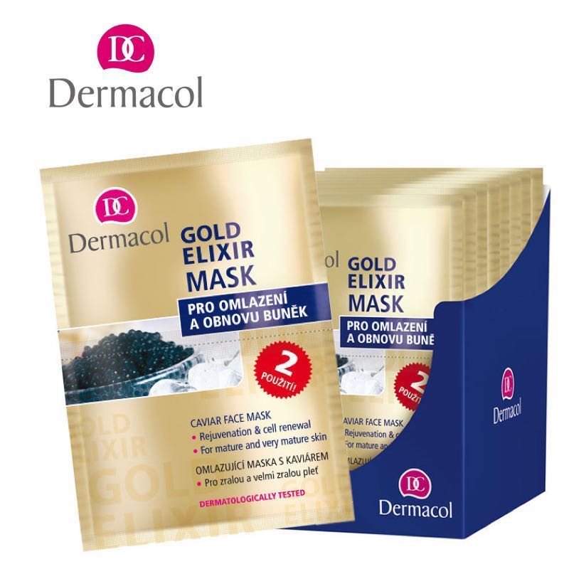 Dermacol Gold Elixir Caviar Face Mask with Caviar Rejuvenating & Regeneration Effects