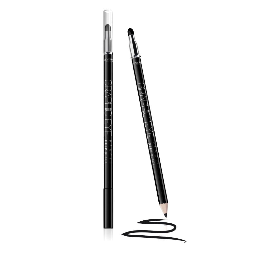 Graphic Eye Black Wooden Eyeliner Pencil Kajal with Precise Tip & Sponge Soft & Silky Formula